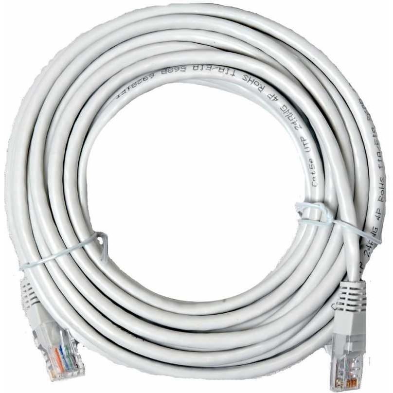 Ata Elektronik 10MT Cat5 Kablo 10 Metre Bakır Telli Data Internet Modem Ethernet Kablosu - Gri Ağ / Network Kablosu Fiyatı