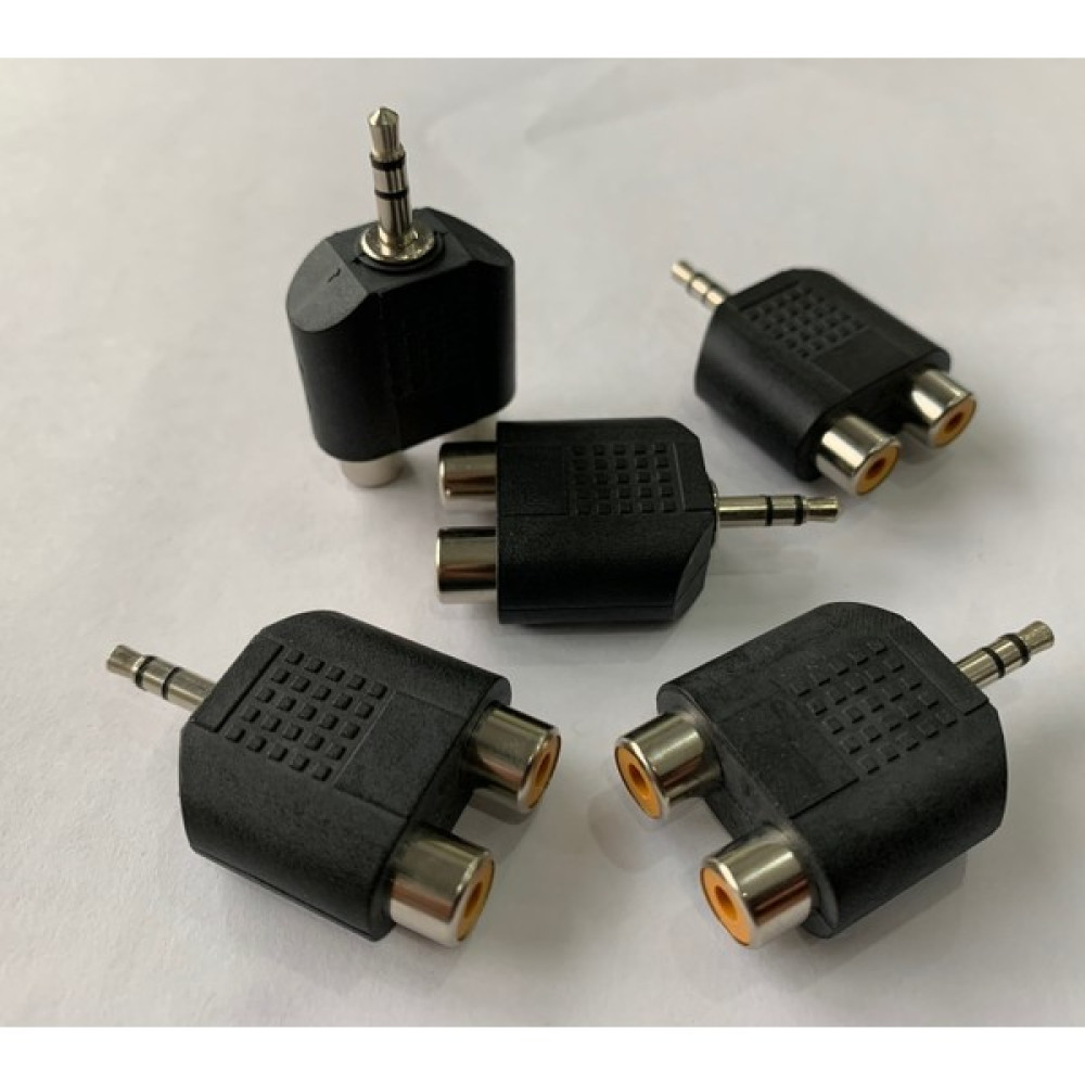 Ata Elektronik 5 Adet 2 Rca Dişi Female To - 3.5mm Aux Stereo Plug Adapter Müzik Aleti Aksesuarları Fiyatı