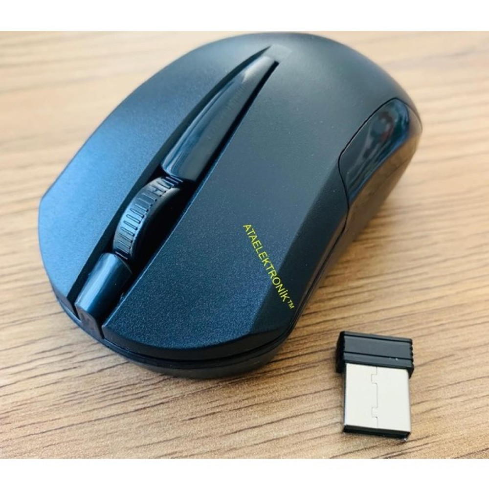 Ata Elektronik LED Tv Android Tvbox Xbox Uyumlu Kablosuz Mouse Fare 2.4g Wıreless USB 10 Metre Çekim Mesafesi - Kırmızı Klavye - Mouse Fiyatı