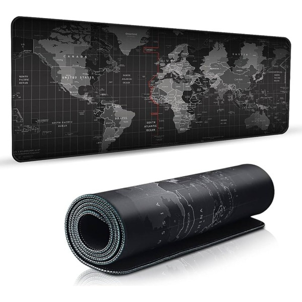 Ata Elektronik Mousepad Dünya Desenli 70 x 30 cm Dünya Desenli Mause Pad 70X30MM 3mm Mouse Pad Yıkanabilir Silinebilir Kenarları Dikişli Mouse Pad Fiyatı