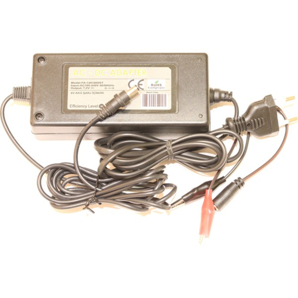 Ata Elektronik Pilsan Uyumlu Akülü Araba Araç 6 Volt Aküleri Için 3.5 Amper Adaptör Şarj Cihazı Şarz Aleti + Kesicili + Krokodil Kablolu Maşalı Akülü Araba Fiyatı