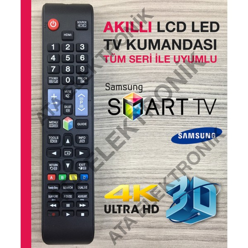Ata Elektronik Samsung Akıllı Kumanda BN59-01220D Tizen J Serisi Yedek Kumanda - Tüm Samsunglar Ile Uyumlu MZ1078 TV Aksesuarları Fiyatı