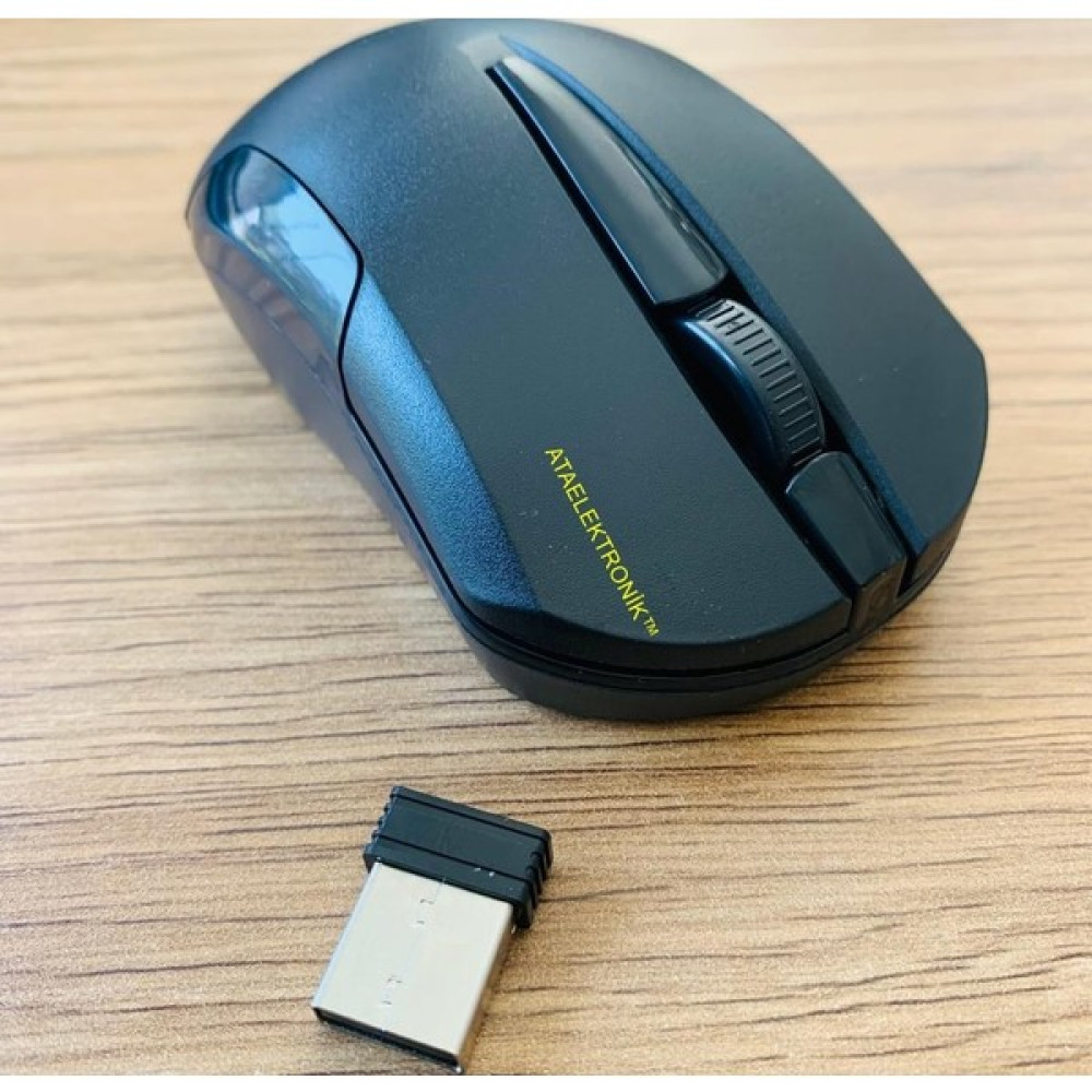 Ata Elektronik Wıreless Optik 2.4g Mouse Bilgisayar Notebook Faresi Kablosuz Wıreless Optik Fare Mouse Maus 2.4g - Mavi Klavye - Mouse Fiyatı