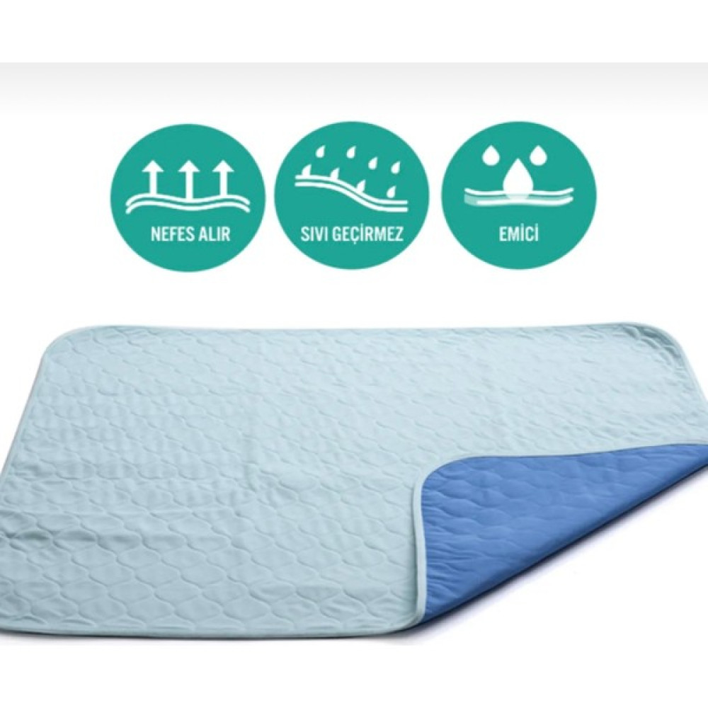 Ata Exclusive Fabrics Ikili - 2 Adet 5 Katlı Yıkanabilir, Emici ve Sıvı Geçirmez Köpek Çiş Pedi 75 x 90 cm Polyester Evcil Hayvan Ürünleri Fiyatı