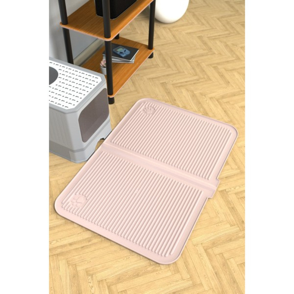 Ata Home Silikon Kum ve Mama Matı Havuzlu Yıkanabilir Kedi Tuvaleti Önü Kedi Kumu Paspası Büyük Boy 40X60 Evcil Hayvan Ürünleri Fiyatı