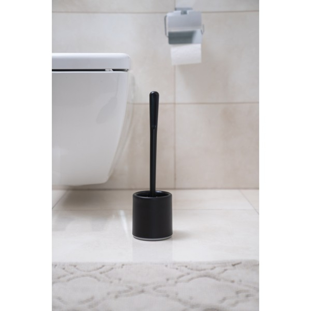 Ata Home Silikon Wc Tuvalet Banyo Fırçası Klozet Fırçası Beyaz-Gri Oval - Siyah Klozet Fırçası Fiyatı