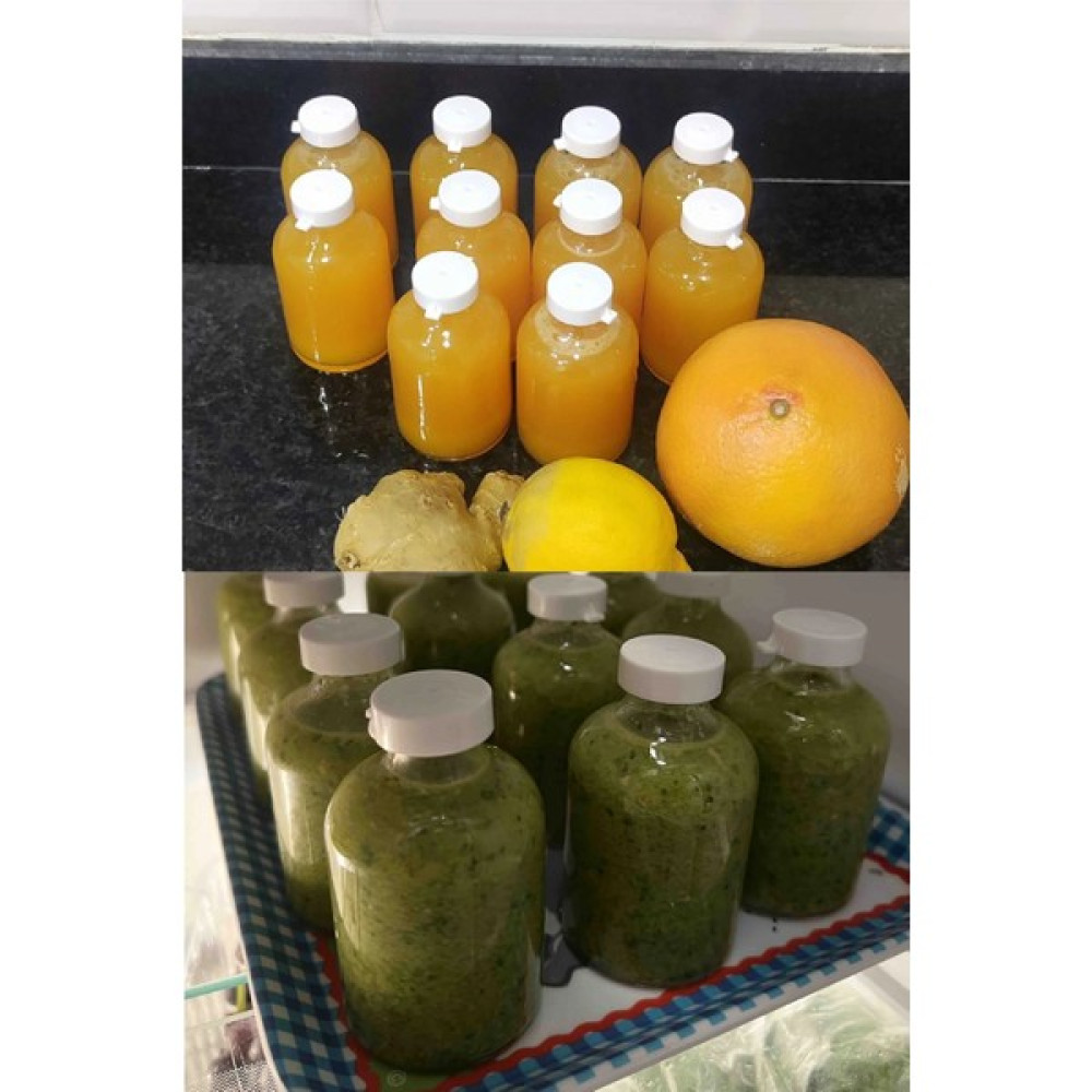 Ata Market 12 Adet Cam Şişe Kavanoz Kapaklı Flakon Detoks -Ginger Shot Şişesi -50ML Saklama Kapları Fiyatı