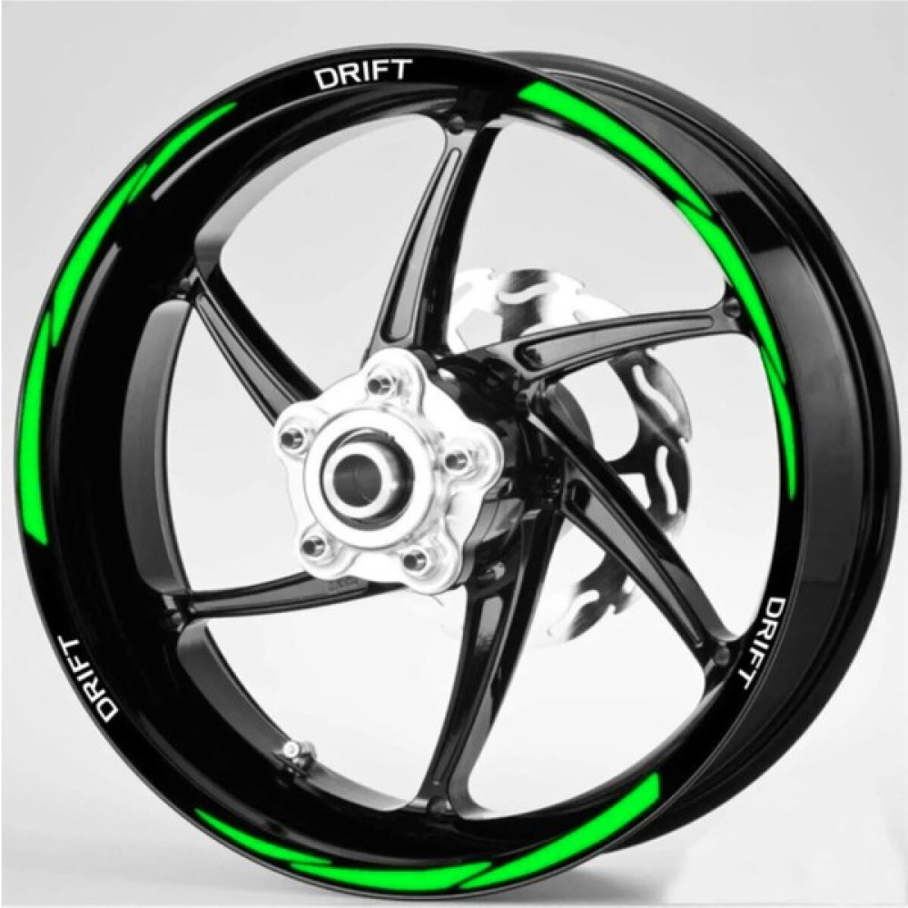 Ata Market Yeşi Reflektifli Mondial Beyaz Drift Yazılı Motor Jant Şeridi - Renkli - Tek Ebat Oto Boyaları Fiyatı