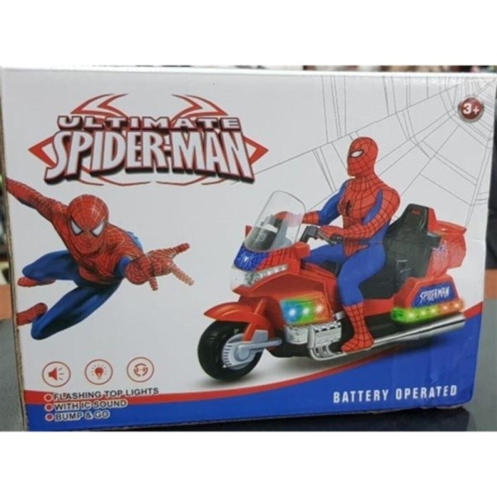 Ata Oyuncak Atayoyuncak Oyuncak Motor Örümcek Adam Sesli Işıklı Hareketli Motor Erkek Çocuk Oyuncak Spiderman - Renkli Oyuncak Araç Fiyatı
