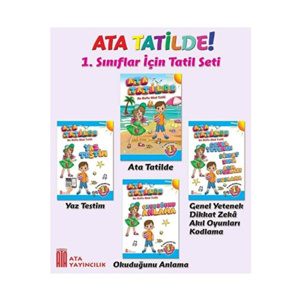 Ata Yayıncılık 1. Sınıf Ata Tatilde Setimiz Yardımcı Kitaplar Fiyatı