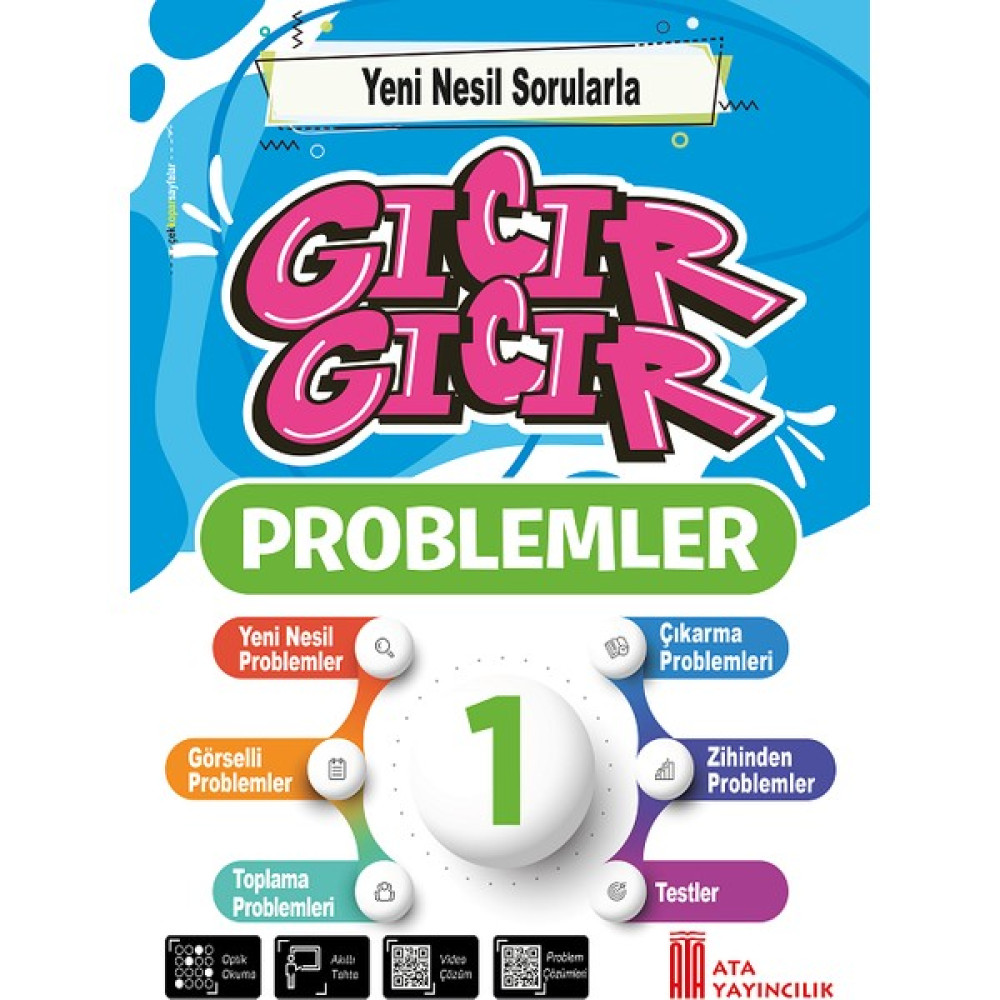 Ata Yayıncılık 1. Sınıf Gıcır Gıcır Problemler Kaynak Kitapları Fiyatı