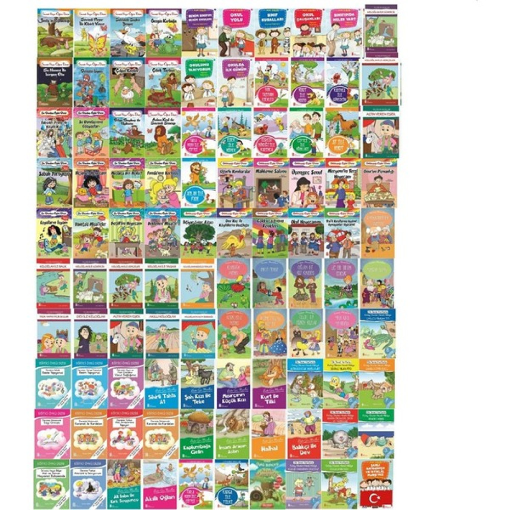 Ata Yayıncılık 1. Sınıf Öğrencileri Için Okumayı Sevdiren Hikaye Seti Tam 100 Kitap Tudem Model Öykü Kitapları Fiyatı