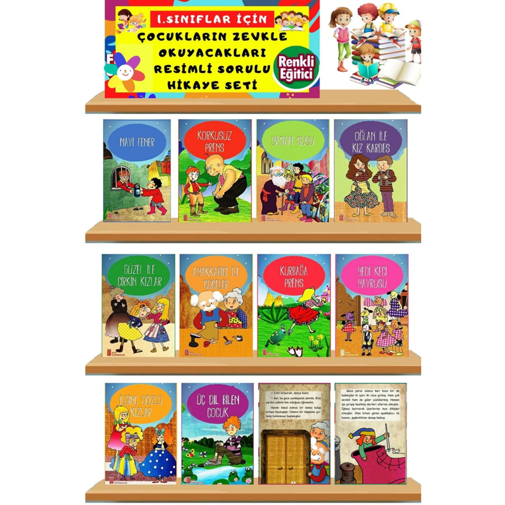 Ata Yayıncılık 1.sınıflar Için Kitap Okumayı Sevdiren 12li Hikaye Kitabı Seti Çocuk Öykü Fiyatı