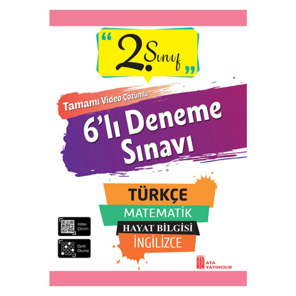 Ata Yayıncılık 2. Sınıf 6lı Poşet Deneme Sınavı Yardımcı Kitaplar Fiyatı