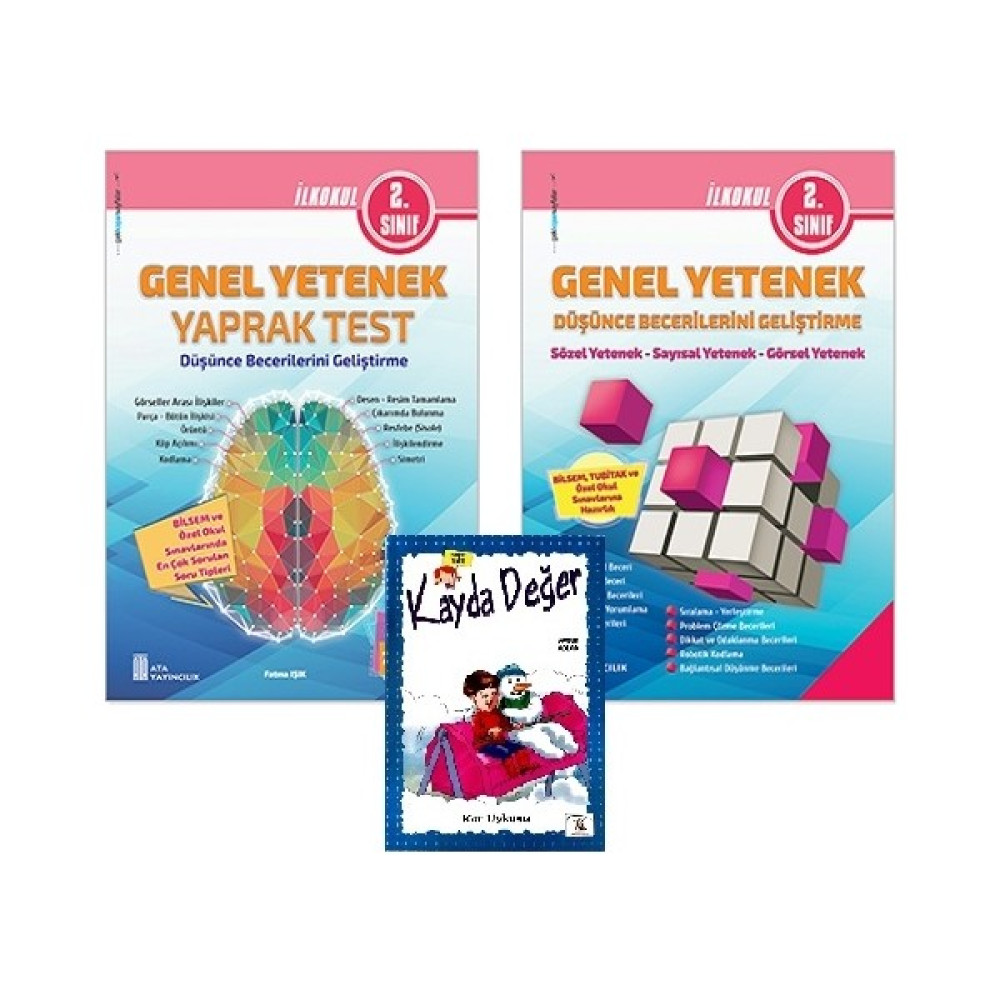 Ata Yayıncılık 2. Sınıf Genel Yetenek Yaprak Test+Genel Yetenek Düşünce Becerilerini Geliştirme Tüm Dersler Fiyatı