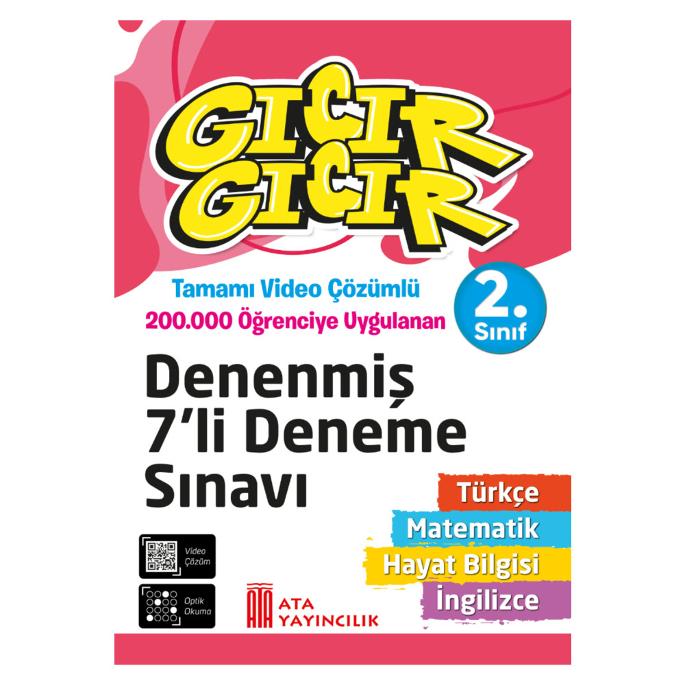 Ata Yayıncılık 2. Sınıf Gıcır Gıcır Tüm Dersler Denenmiş 7li Deneme Sınavı Yardımcı Kitaplar Fiyatı