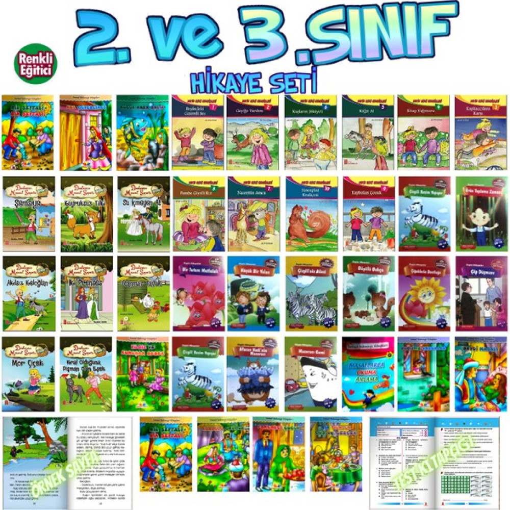 Ata Yayıncılık 2. Sınıflar Için Tam 40 Hikaye + 2. Sınıf 6'lı Deneme Set Model Kırmızı Beyaz Timaş Çocuk Masal Fiyatı