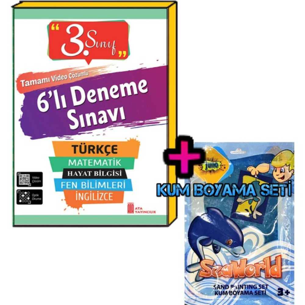 ATA YAYINCILIK 3. Sınıf 6'lı Poşet Deneme Sınavı Tüm Dersler Fiyatı