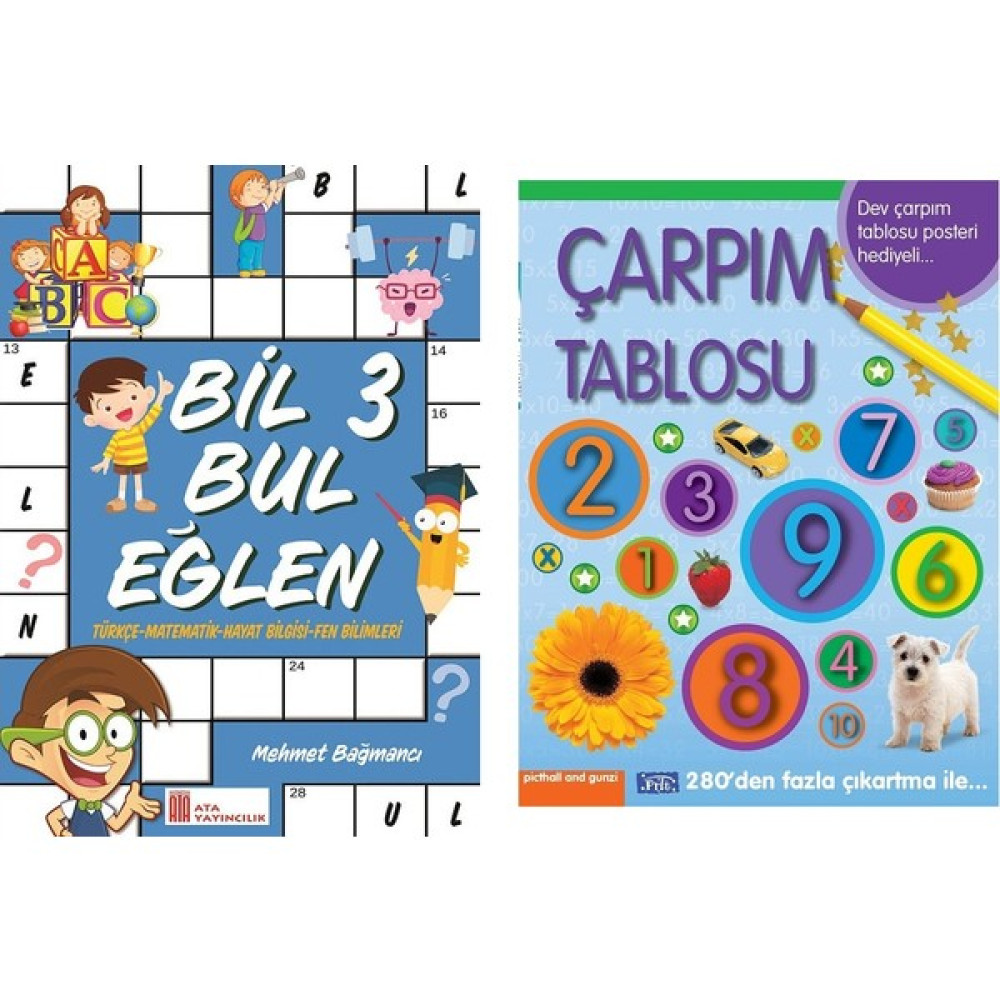 Ata Yayıncılık 3. Sınıf Bil Bul Eğlen + Çarpım Tablosu Tüm Dersler Fiyatı