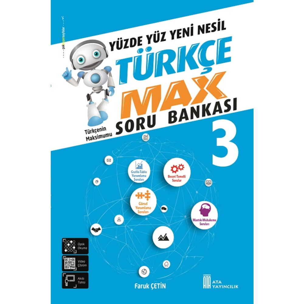 Ata Yayıncılık 3. Sınıf Türkçe Max Soru Bankası Yardımcı Kitaplar Fiyatı
