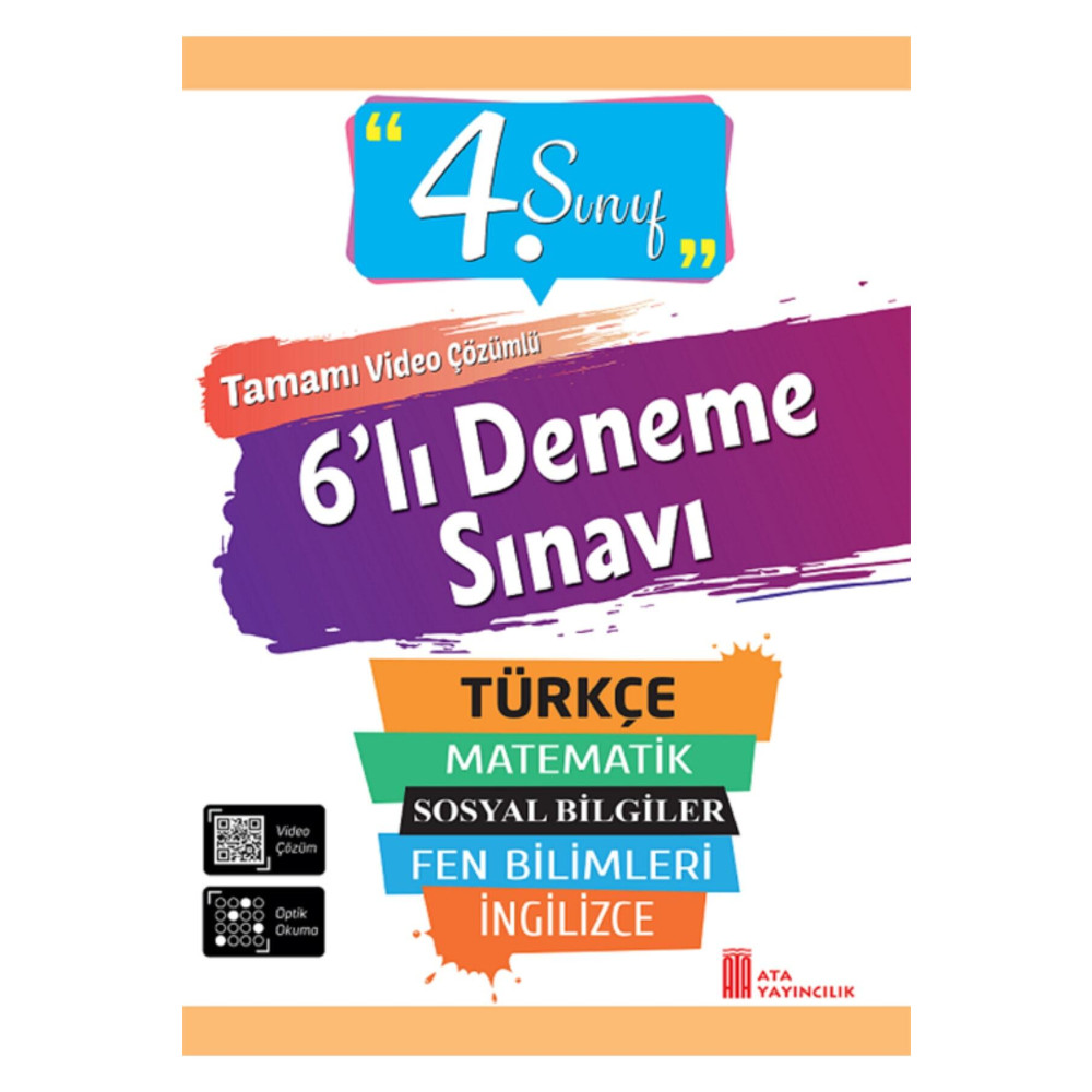 Ata Yayıncılık 4. Sınıf 6lı Poşet Deneme Sınavı Yardımcı Kitaplar Fiyatı