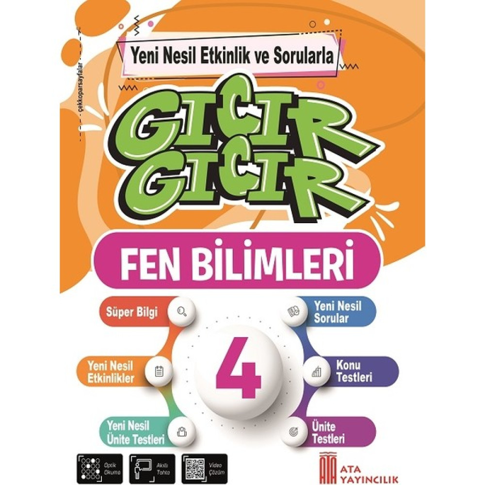 Ata Yayıncılık 4. Sınıf Gıcır Gıcır Fen Bilimleri Kaynak Kitapları Fiyatı