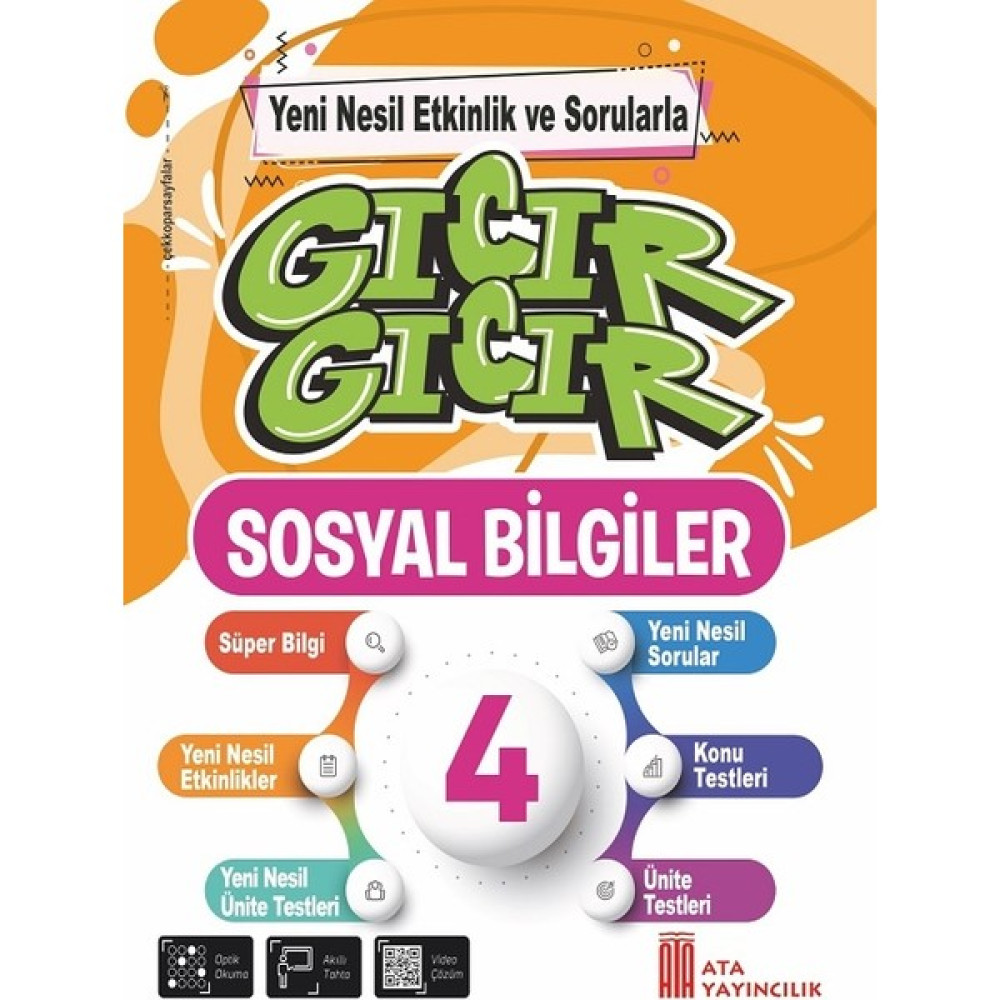 Ata Yayıncılık 4. Sınıf Gıcır Gıcır Sosyal Bilgiler Sosyal Bilgiler Fiyatı