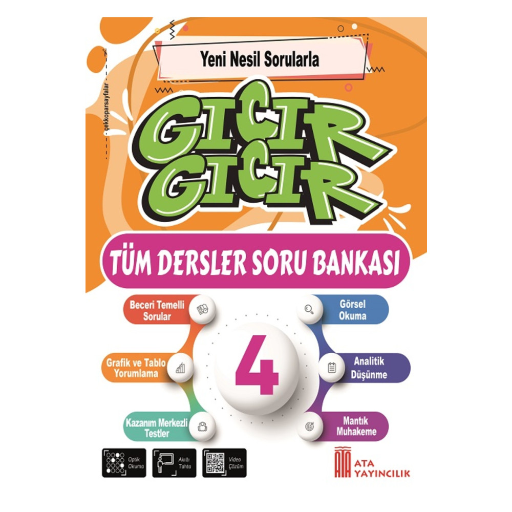 Ata Yayıncılık 4. Sınıf Gıcır Gıcır Tüm Dersler Soru Bankası Yardımcı Kitaplar Fiyatı