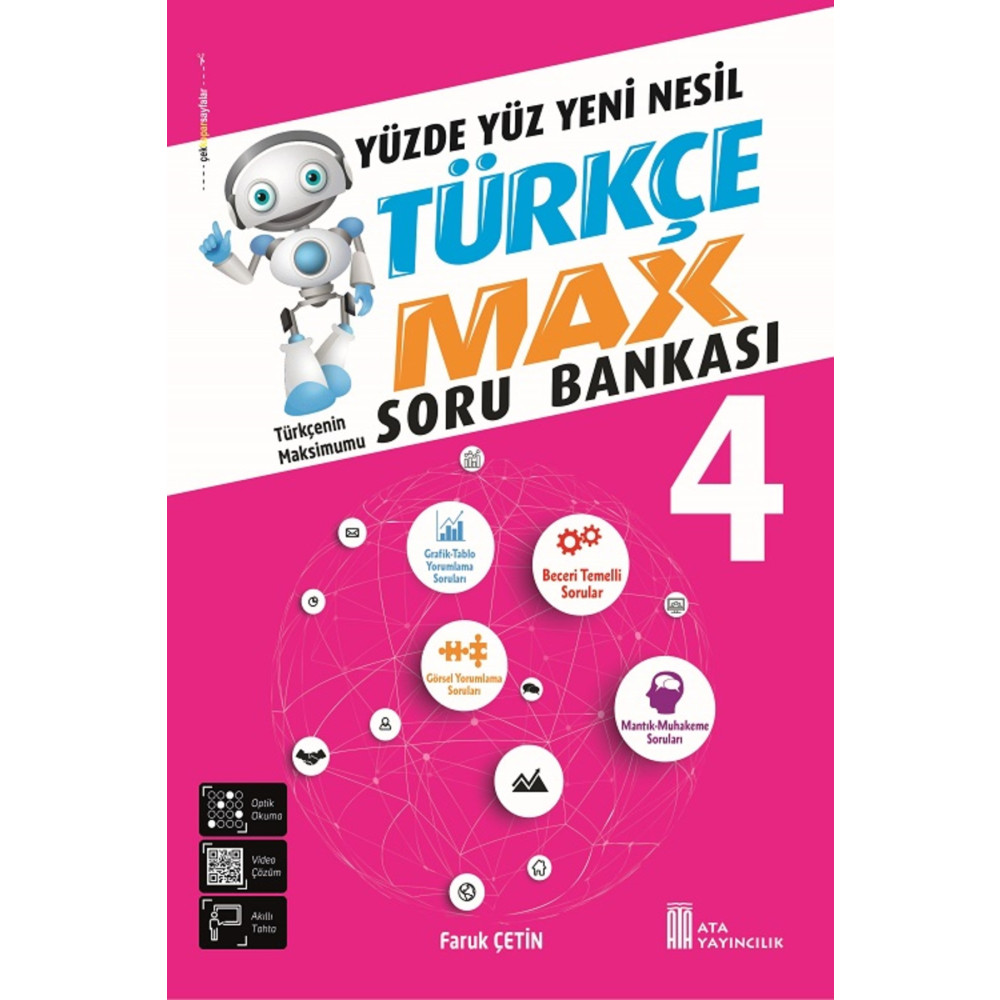 Ata Yayıncılık 4. Sınıf Türkçe Max Soru Bankası Yardımcı Kitaplar Fiyatı