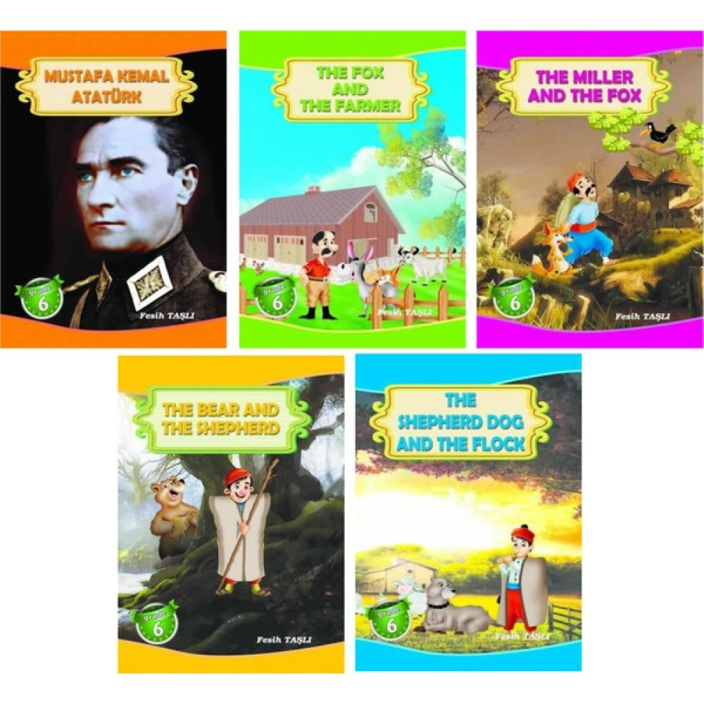 Ata Yayıncılık 6.sınıf Öğrencilere Ingilizceyi Sevdiren Hikaye Seti (5 Kitap) Kaynak Kitapları Fiyatı