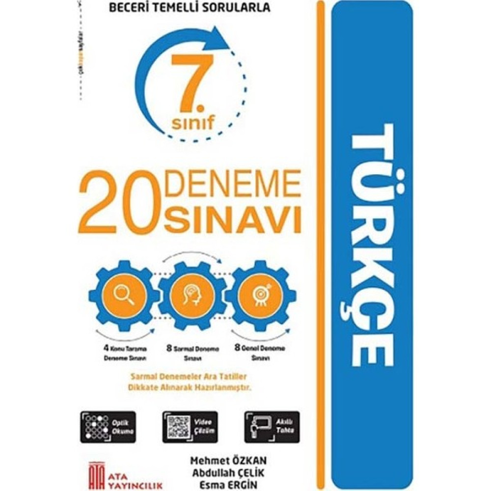 Ata Yayıncılık 7. Sınıf 20 Deneme Sınavı Türkçe Kaynak Kitapları Fiyatı