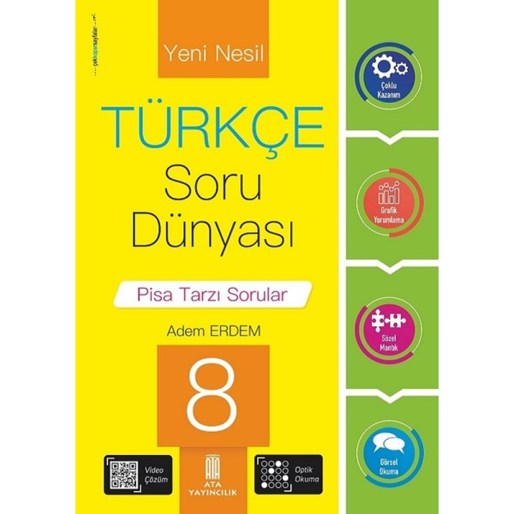 Ata Yayıncılık 8. Sınıf Yeni Nesil Türkçe Soru Dünyası Kaynak Kitapları Fiyatı