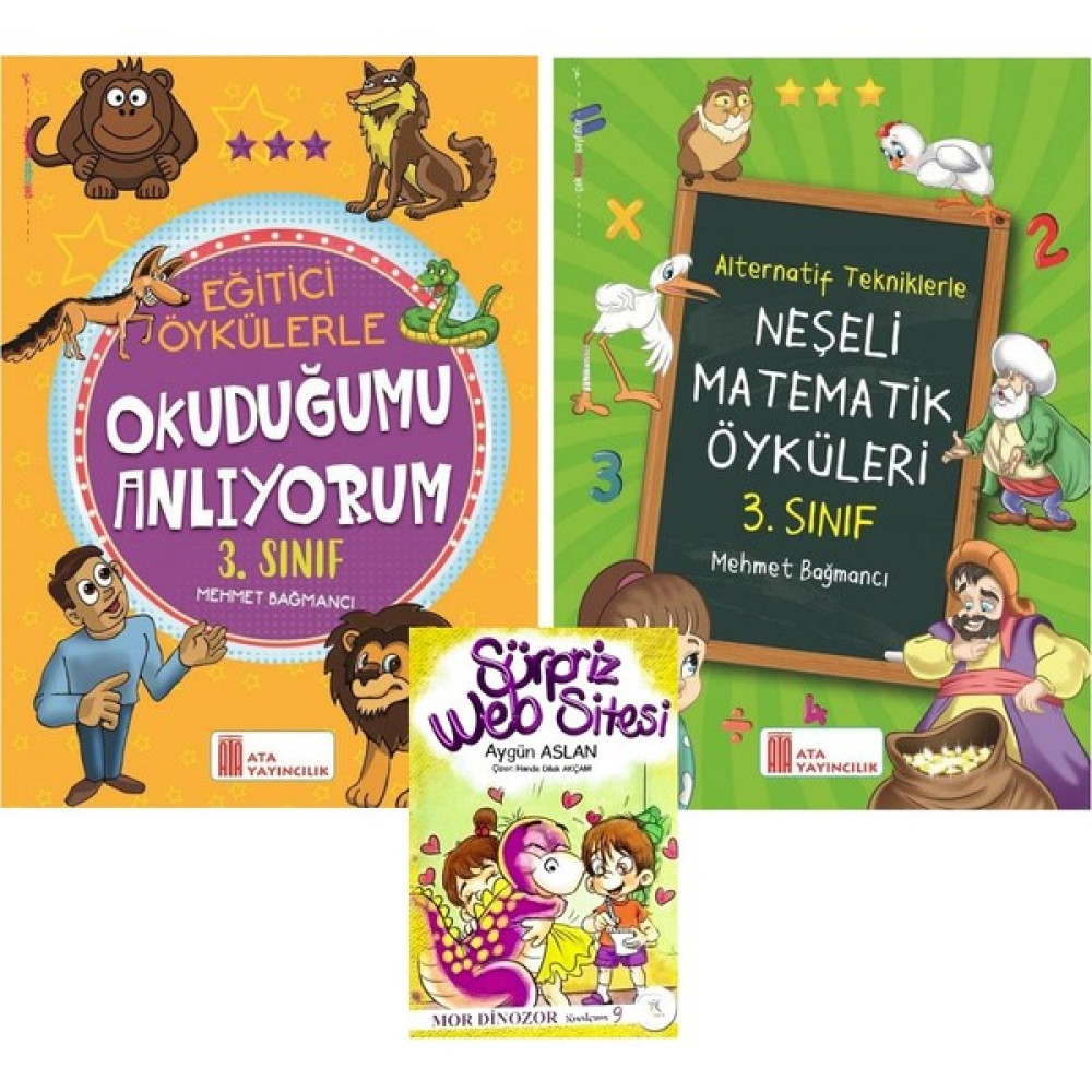 Ata Yayıncılık Ata 3. Sınıf Okuduğumu Anlıyorum + Neşeli Matematik Öyküleri Tüm Dersler Fiyatı