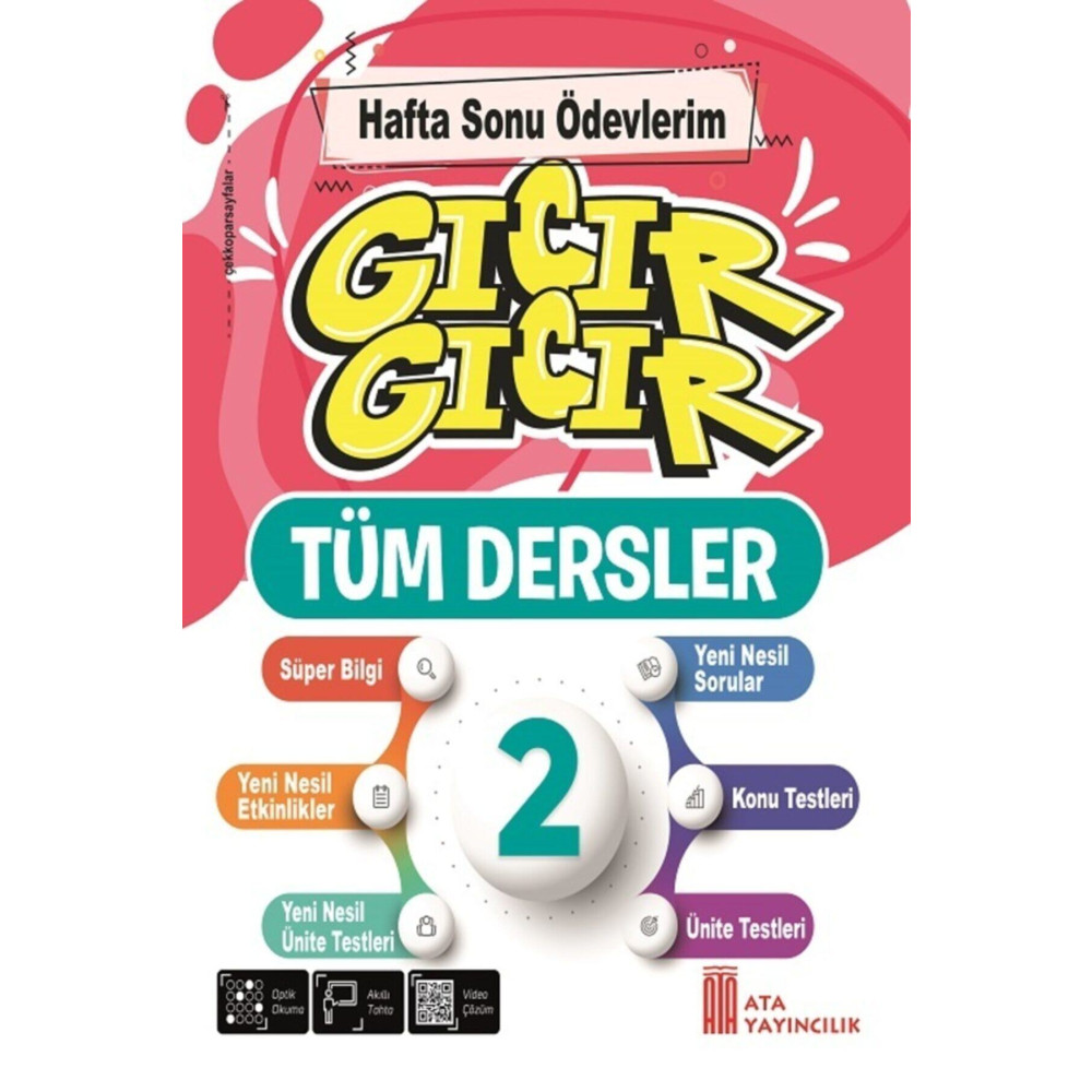 Ata Yayıncılık Ata Yayınları Gıcır Gıcır 2.sınıf Haftasonu Ödevlerim Tüm Dersler Yardımcı Kitaplar Fiyatı
