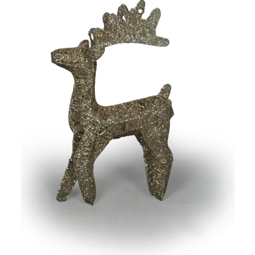 Ata Yılbaşı Dekoratif Simli Geyik 40cm - Bronz Yılbaşı Fiyatı