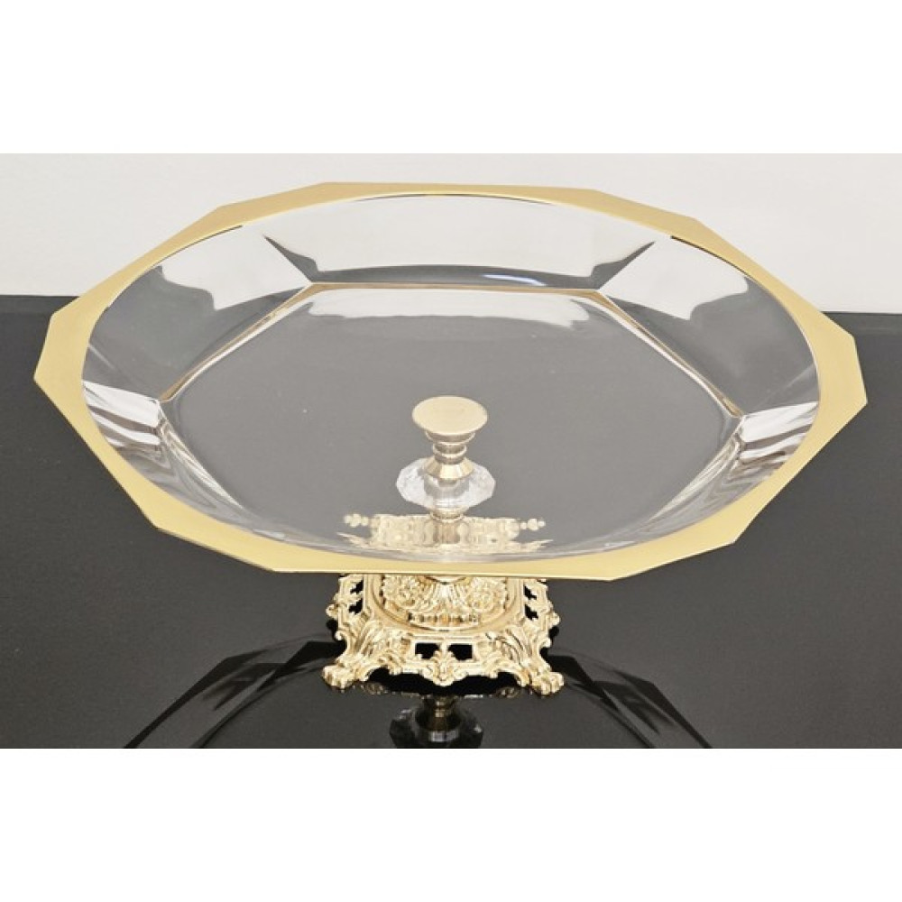 Atabey Home Avangarde Gold Döküm Ayaklı Gold Yaldızlı Büyük Boy Sunumluk Servis Tabağı Paşabahçe Reflection - kare ayak Mutfak Gereçleri Fiyatı