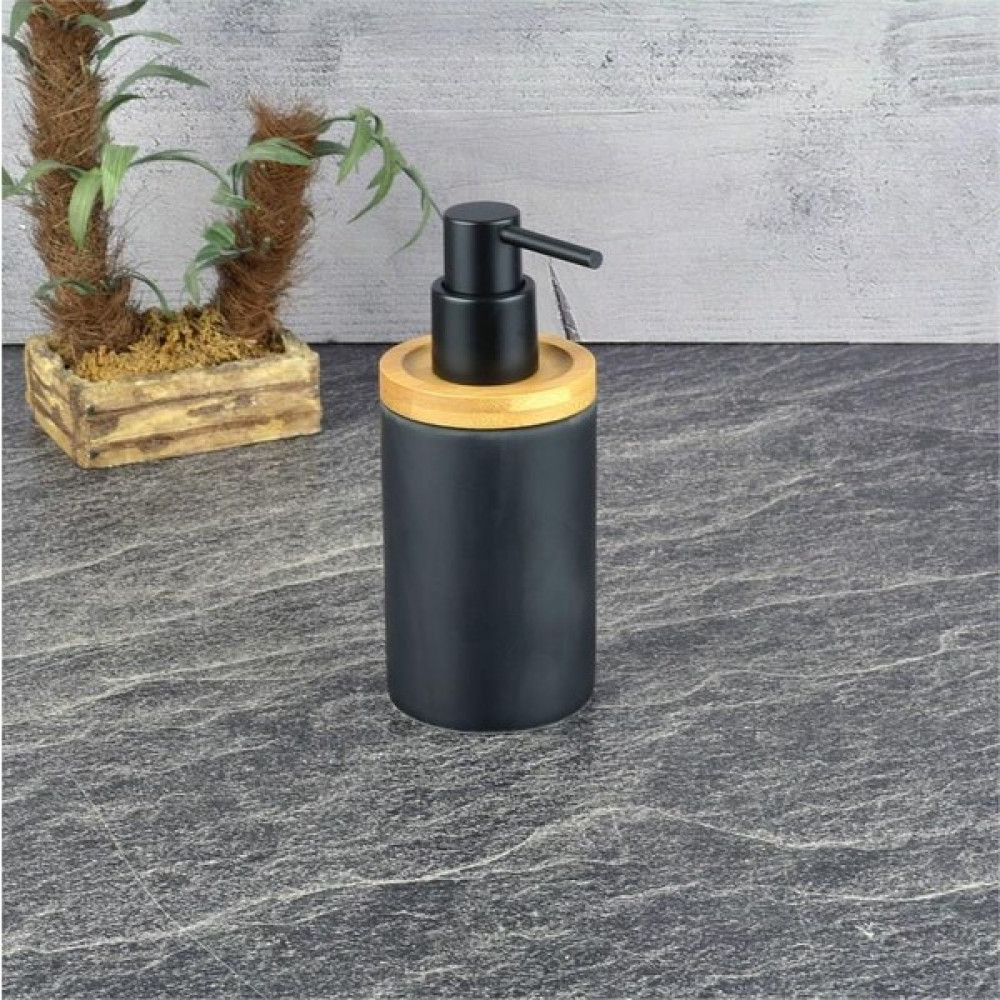 Atabey Home Tohana Seramik Sıvı Sabunluk Siyah THN17001 - 6x36 Sabunluk Fiyatı