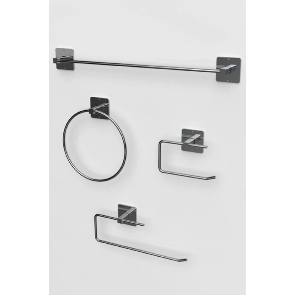 Atacı Home Yapışkanlı Gümüş Rulo ve Uzun Havluluk Wc Kağıtlık ve Çember Havluluk Banyo Mutfak 4'lü Set Havluluk Fiyatı
