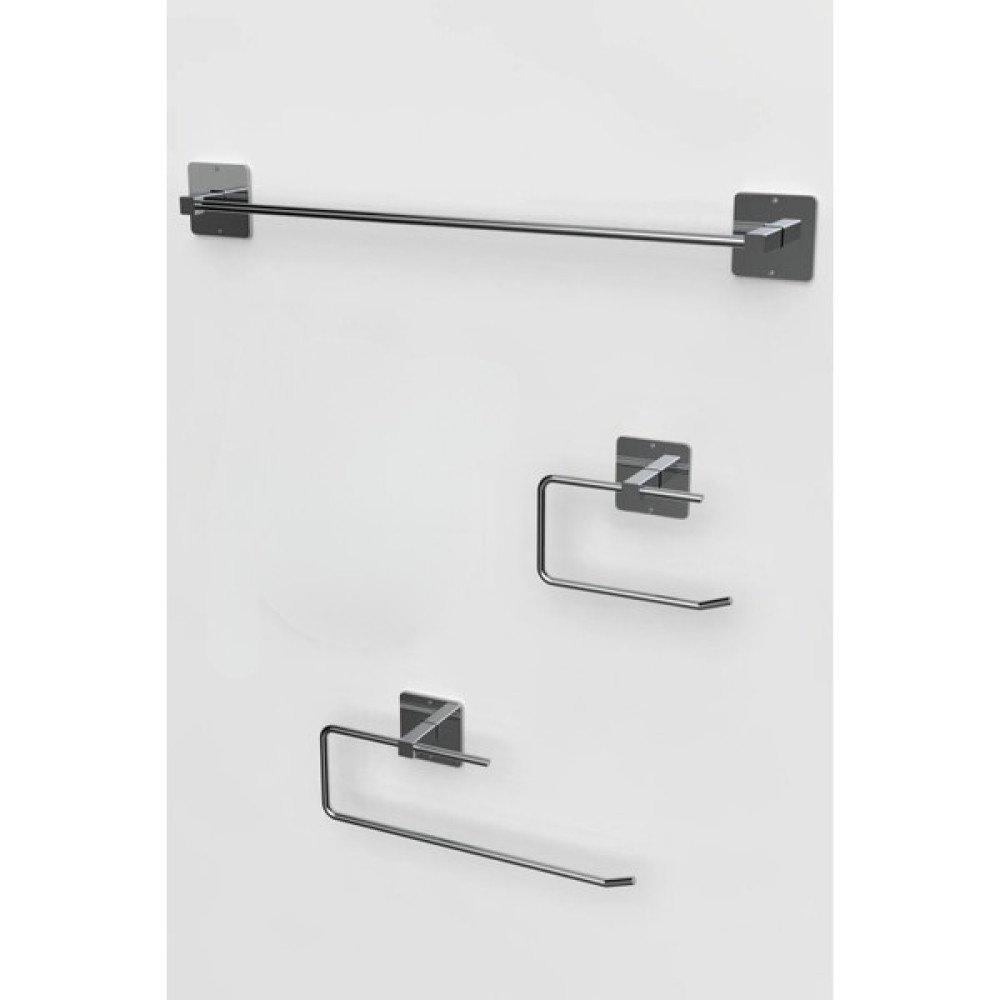 Atacı Home Yapışkanlı Gümüş Uzun Havluluk Wc Kağıtlık ve Kare Havluluk Banyo Mutfak 3'lü Set Havluluk Fiyatı