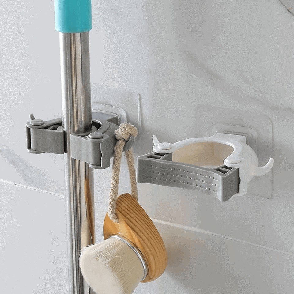 Atak Atakshome 3 Adet Banyo Askısı Paspas Süpürge Fırça ve Mop Askısı Sap Tutucu Mutfak Banyo Askıı - 11x6x2 Araca Özel Paspaslar Fiyatı