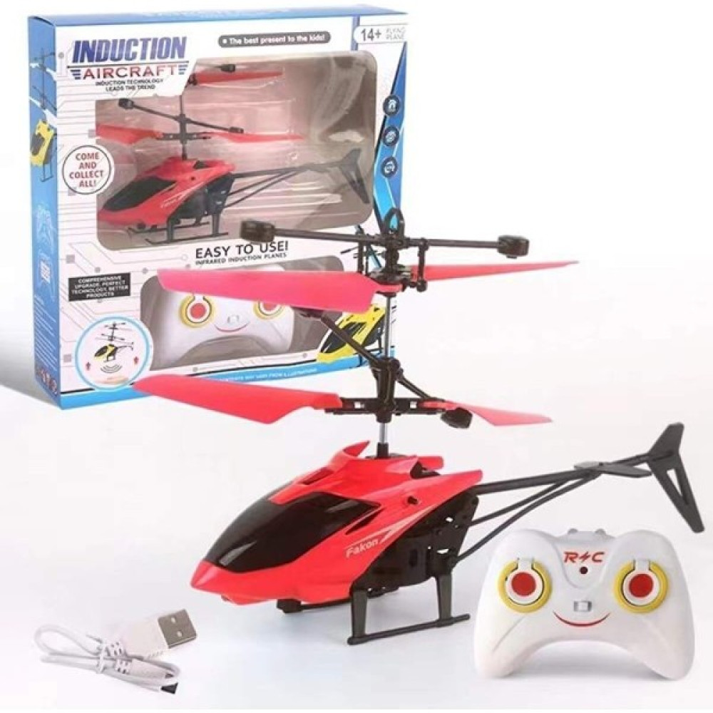 Atakan Rc Helikoper Uzaktan Kumandalı Şarjlı Helikopter Sensörlü Drone Helikopter - Kırmızı RC Araçlar ve Aksesuarları Fiyatı