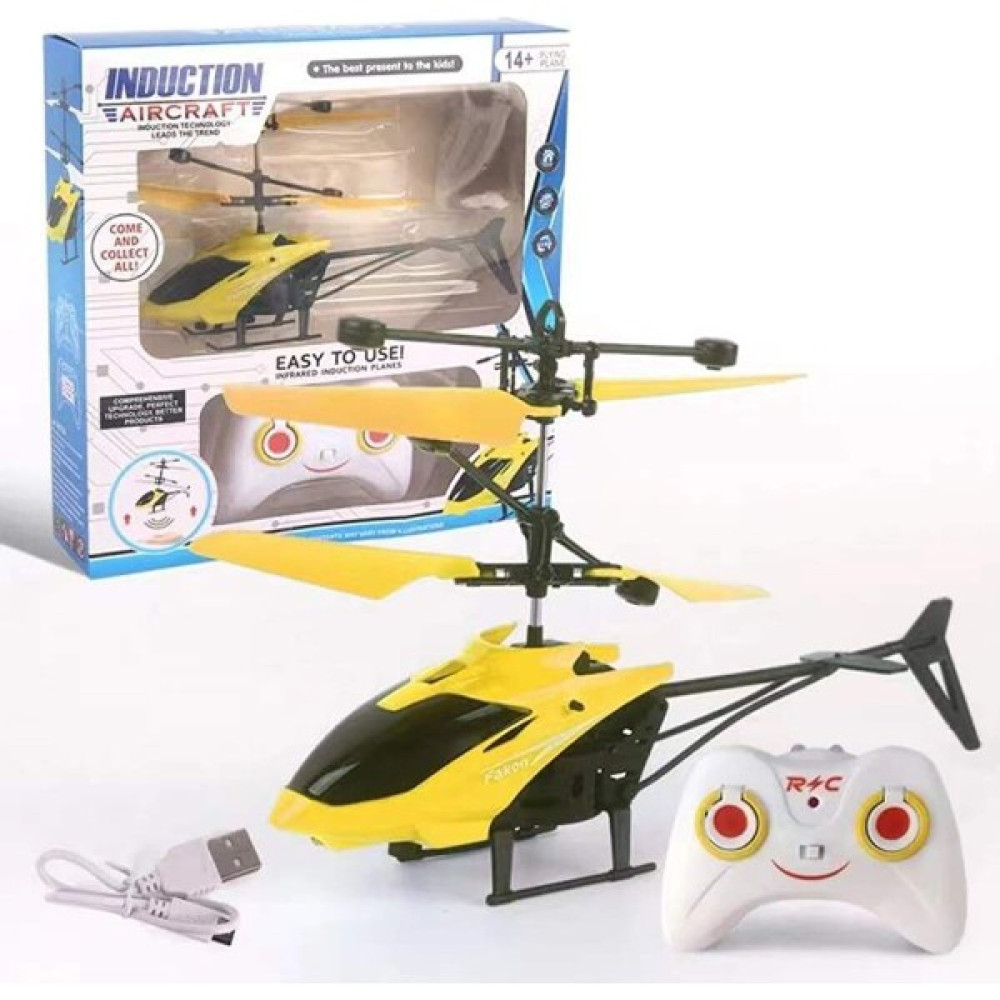 Atakan Rc Helikoper Uzaktan Kumandalı Şarjlı Helikopter Sensörlü Drone Helikopter - Sarı RC Araçlar ve Aksesuarları Fiyatı