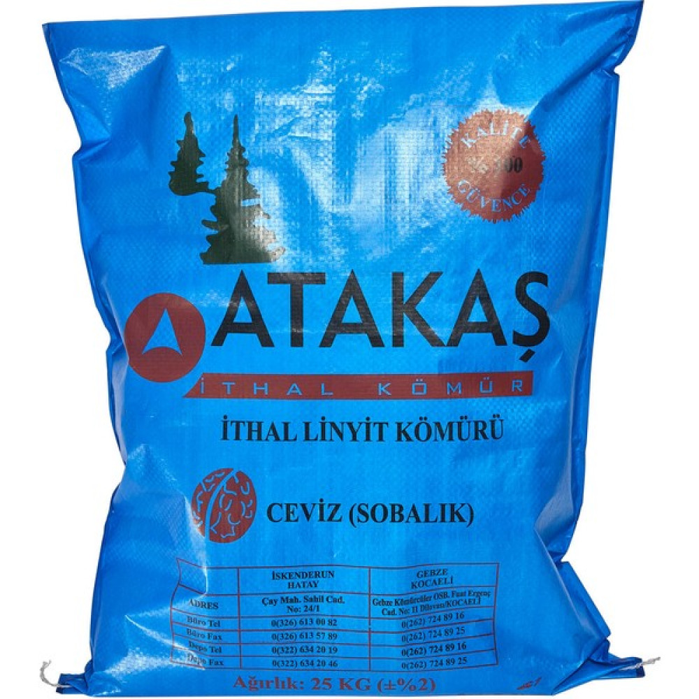 Atakaş Linyit Kömür Ceviz 25 kg Mangal & Barbekü Malzemeleri Fiyatı