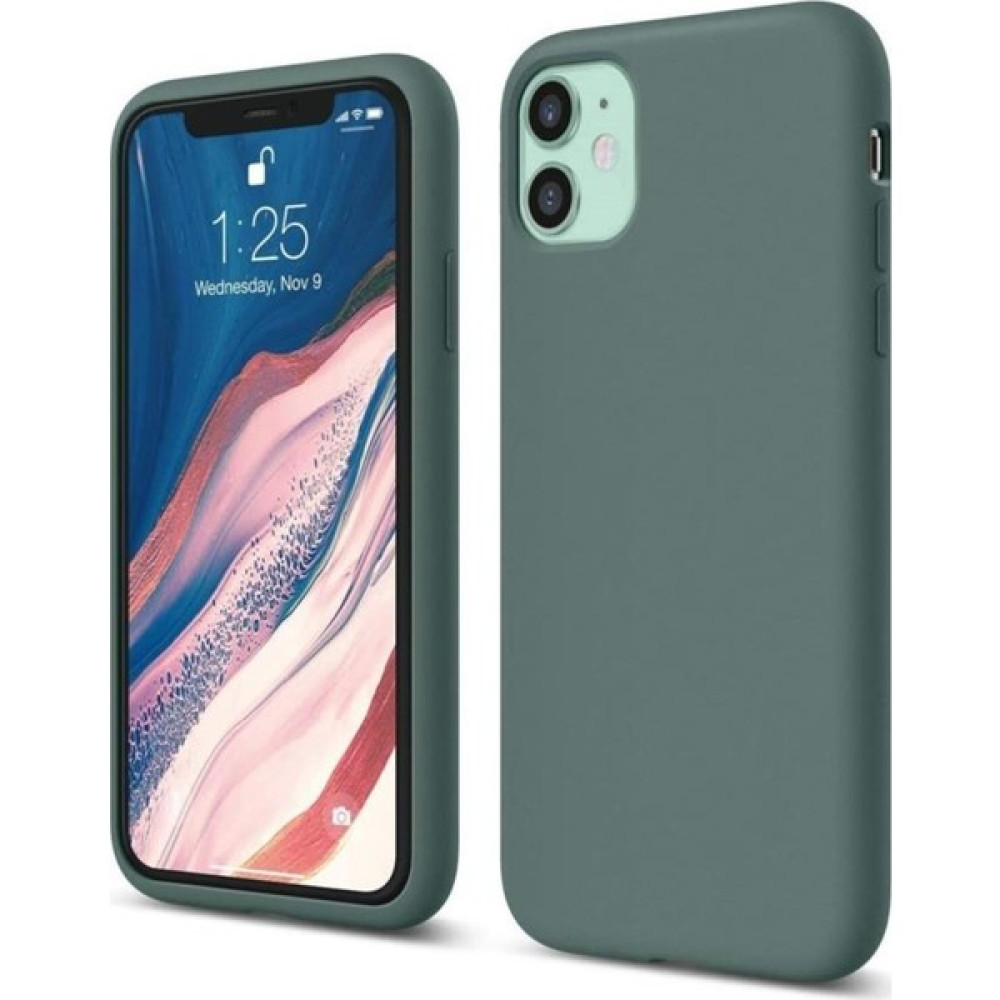 Atalay Apple iPhone 11 Lansman Silikon Kılıf Koyu Yeşil Cep Telefonu Kılıfı Fiyatı