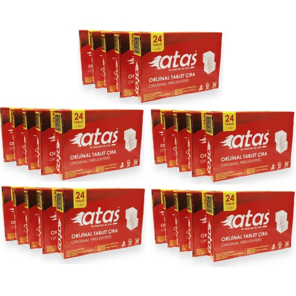 Ataş Bbq Mangal Kömür Tutuşturucu Tablet Çıra 25'li Paket Mangal & Barbekü Malzemeleri Fiyatı