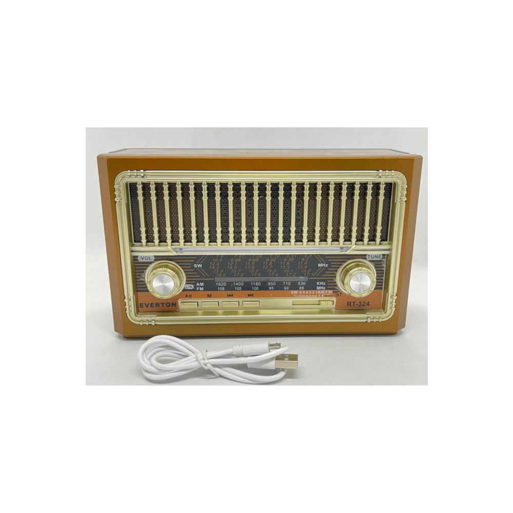 ataşbey Nostaljik Bluetoothlu Rt-324 Usb / Sd / Radyo Fenerli Müzik Kutusu Alarmlı Saatler & Radyolar Fiyatı