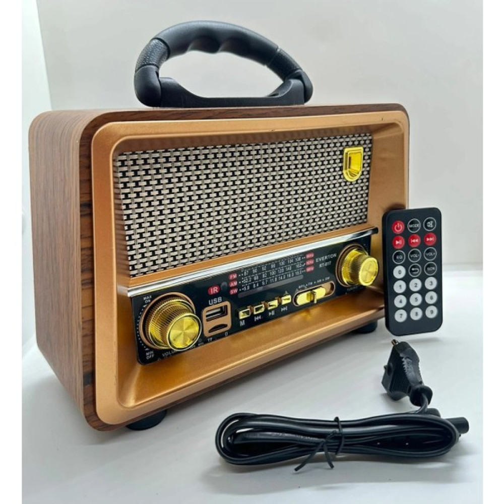 Ataşbey RT-817 Nostalji Müzik Kutusu, Bluetooth, Usb/sd/aux/fm 3 Band Radyo Kumandalı Müzik Seti Fiyatı