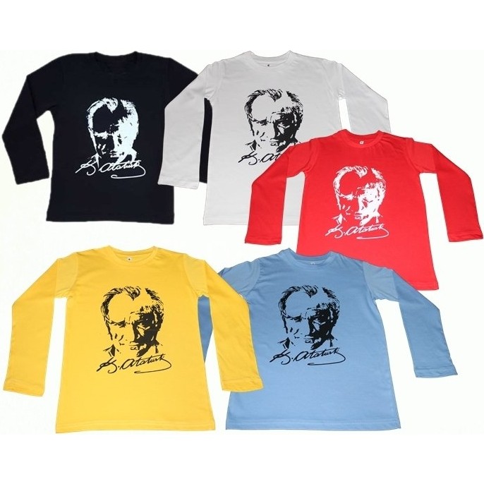 Atatürk Baskılı Tişört Uzun Kollu Giyim & İç Giyim Fiyatı