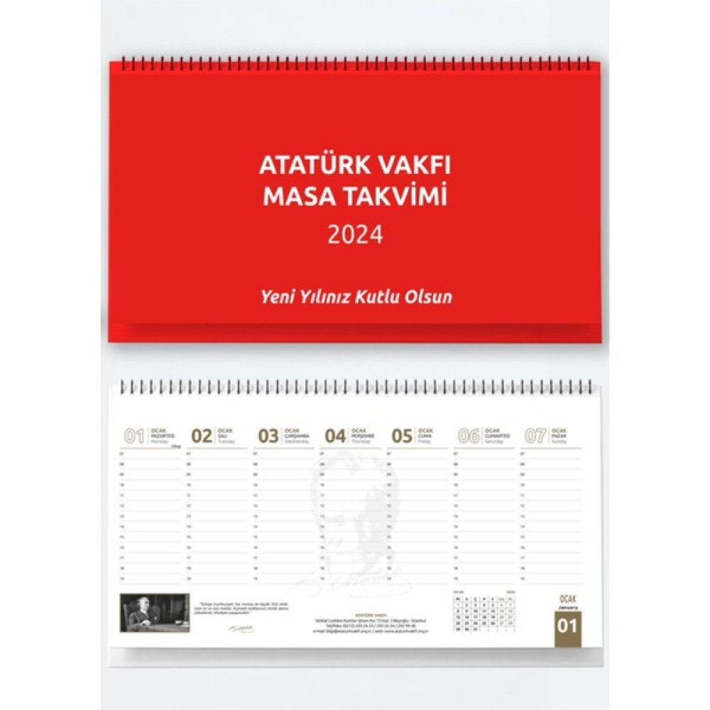 Atatürk Vakfı Yayınevi Atatürk Vakfı 2024 Masa Sümen Takvim Fiyatı