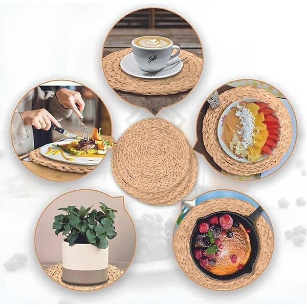 Atby Home 6 Lı Hasır Supla Amerikan Servis 35 cm - 35 x 35 cm Amerikan Servis Fiyatı